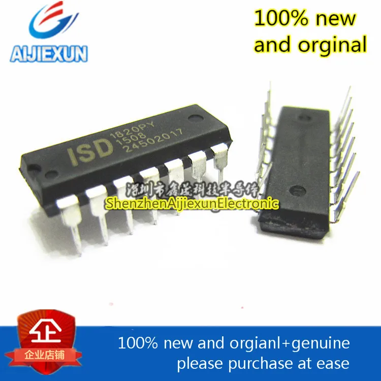 10 шт. 100% новый и оригинальный ISD1820PY ISD1820 8 20 DIP 14 в st ock|Производство электроэнергии| |