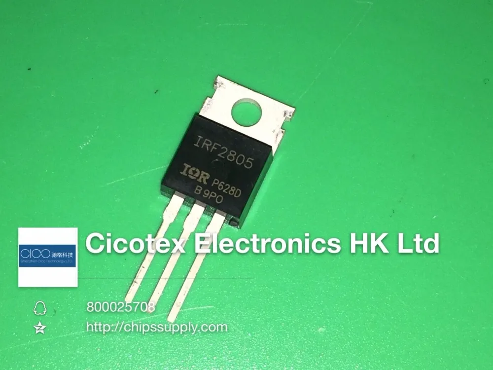 

10 шт./лот IRF2805PBF TO220 MOSFET N-CH 55V 75A TO-220AB