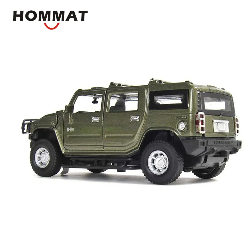 HOMMAT имитация 1:32 Hummer H2 внедорожный внедорожник литая модель игрушечного автомобиля Модель автомобиля литая металлическая коллекция подарок назад красный