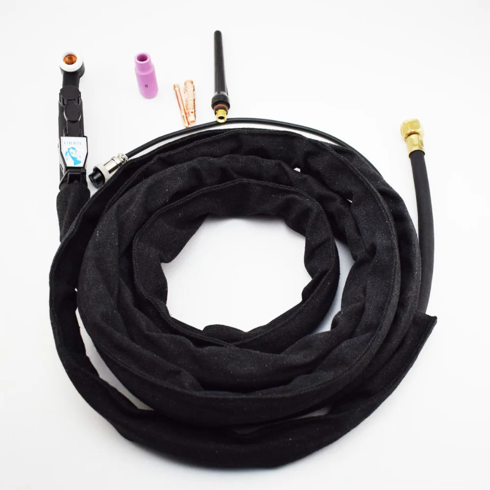 

WP-17FV 150Amps Flexible Gas Valve Control TIG Torch 4M Power Cable Hose Fit Various TIG Welders