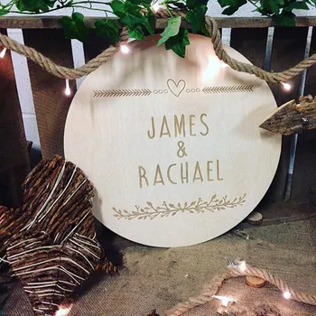 

Personalized Bride Groom Wedding Decor Sign Wooden Wedding Party Named Sign Unique Wood Wedding Decoration Wedding Gift Supplies