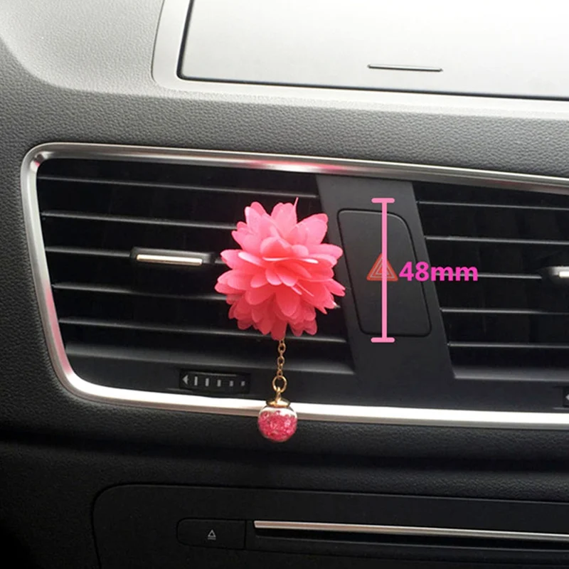 3D цветок кулон ароматизатор освежители воздуха для автомобилей ароматизаторы Авто ароматический распылитель выход вентиляционный Зажим Автомобильный аксессуар
