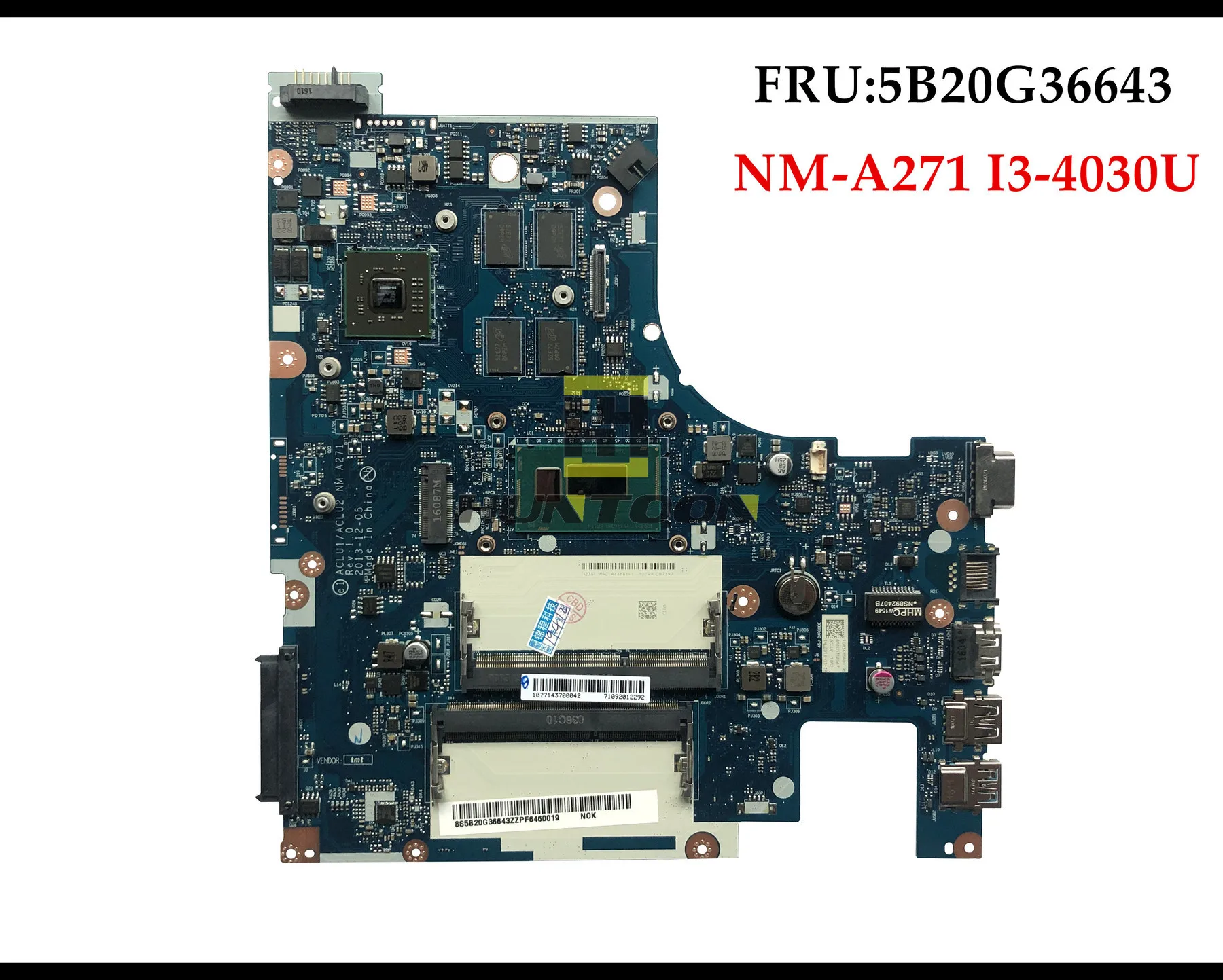 Высокое качество ACLU1/ACLU2 NM-A271 для lenovo Ideapad G50-70 материнская плата для ноутбуков FRU: 5B20G36643 I3-4030U DDR3L 2G полностью протестирована