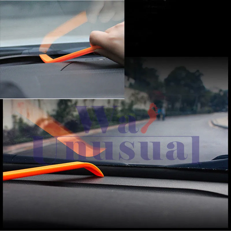 Rubber 1.6m Soundproof Dustproof Sealing Strip for Auto Car Dashboard Windshield 9