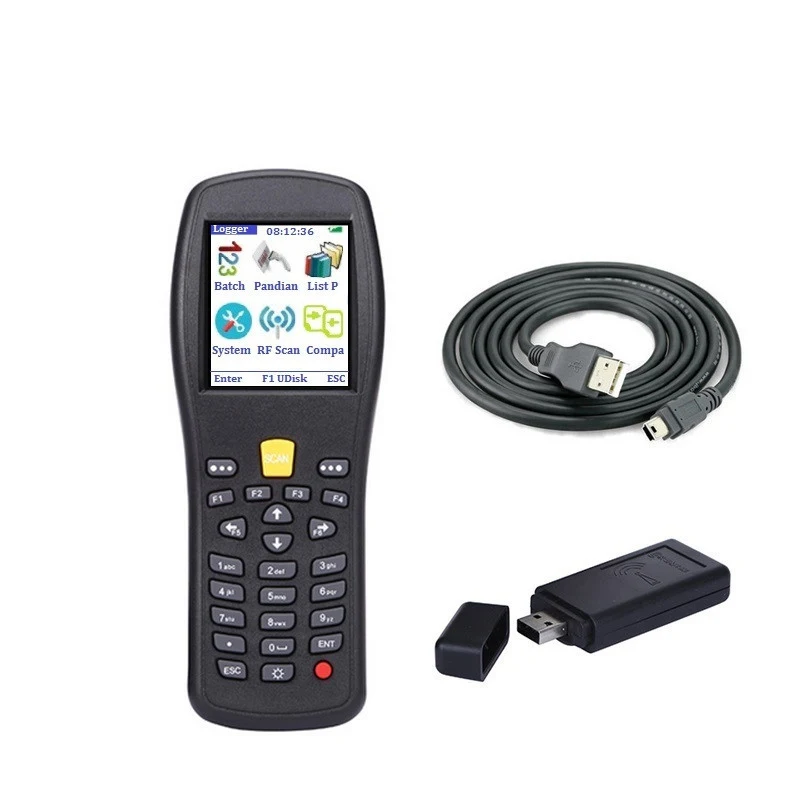 

Portable wireless barcode scanner, handheld terminal PDA for warehouse and supermarket POS system, high scanned speed scanner
