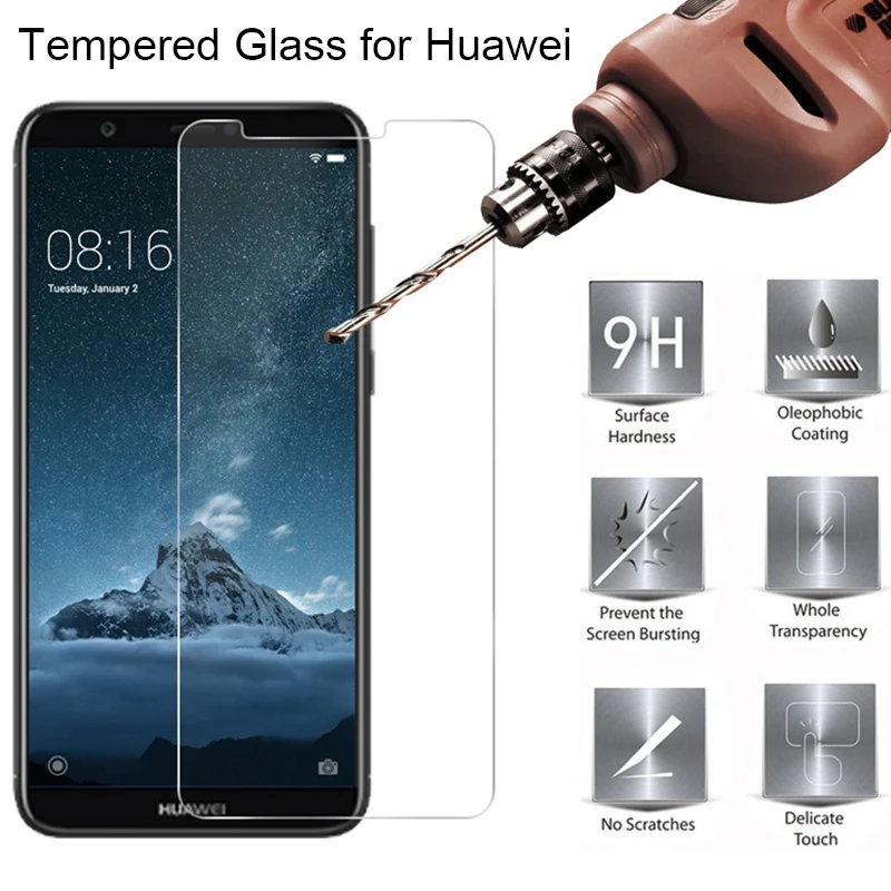 

Half Cover Tempered Glass for Huawei Y9 2019 Y7 Prime 2018 Protective Glass for Huawei Y6 Pro 2019 Screen Protector on Y5 2018