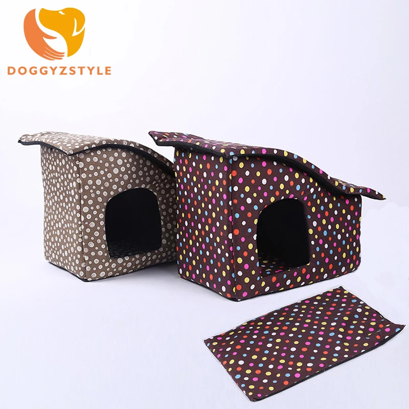 

Pet Dog House Soft Winter Removeable Beds For Small Large Dogs Colorful Warm Mats Chihuahua kennile Cave Accessories DOGGYZSTYLE
