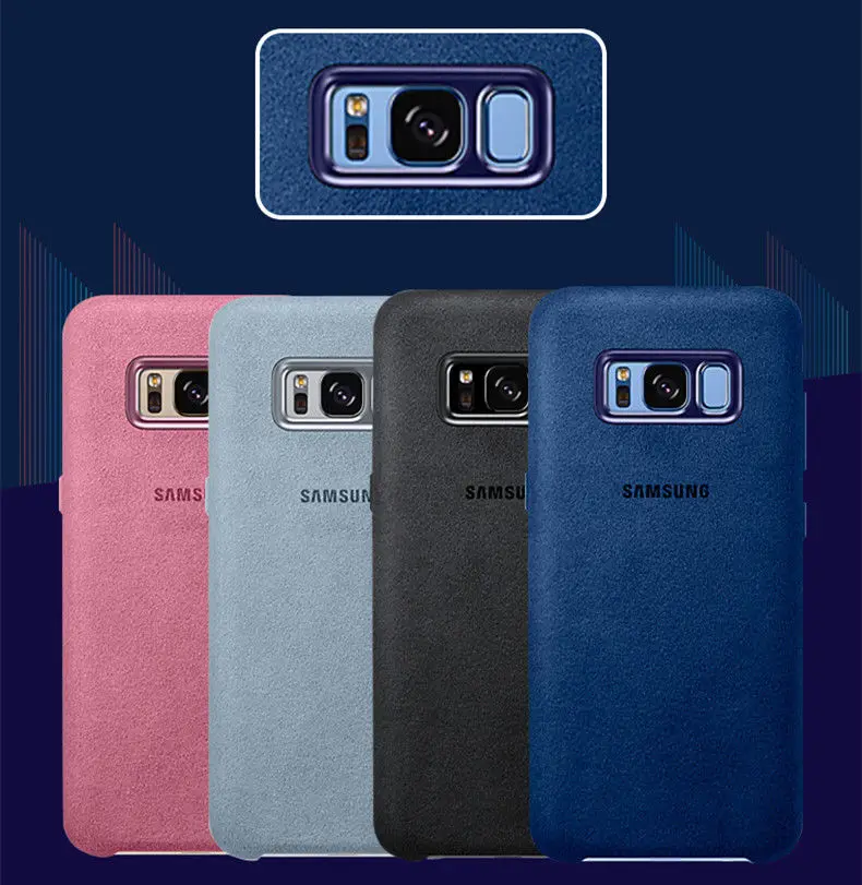 100% Original Samsung Galaxy S8 S8 Plus S8+ Case g9550 9500 Anti-Fall Leather ALCANTARA Cover 4 color