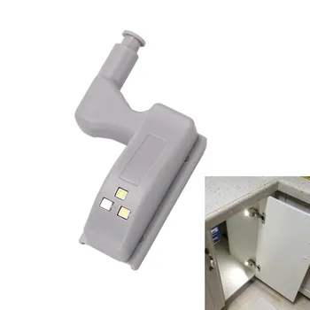 

Under Cabinet Lights Bedroom Wardrobe Kitchen LED Light Motion Sensor Inner Hinge Cupboard Closet Lights Battery Operated Lamp