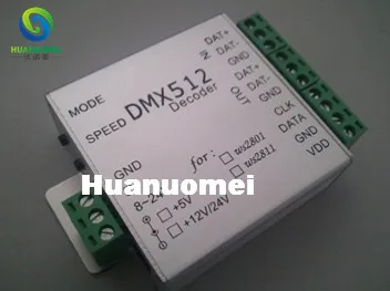 Вход DC5V DMX для WS2811 конвертер; max170 пикселей контролируется; 512 канала выход dmx512 декодер