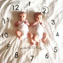 Детское одеяло для фотосъемки реквизит одеяло s Фон Ткань календарь Bebe мальчик девочка аксессуары для фото 110x100 см