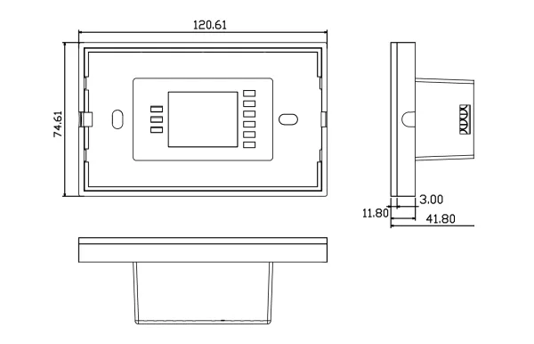 Стандарт США трейлинг edge AC 90-230 v светодиодный диммер настенный сенсорный переключатель для 220 v Свет Вход ac 90-240 v Выход ac 90-240 v