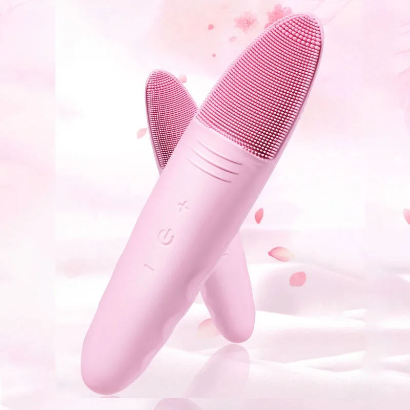 

Silicone Sonic Electric Facial Pore Cleansing Brush IPX7 Waterproof Deep Cleanser Vibration Skin Massage Face Care