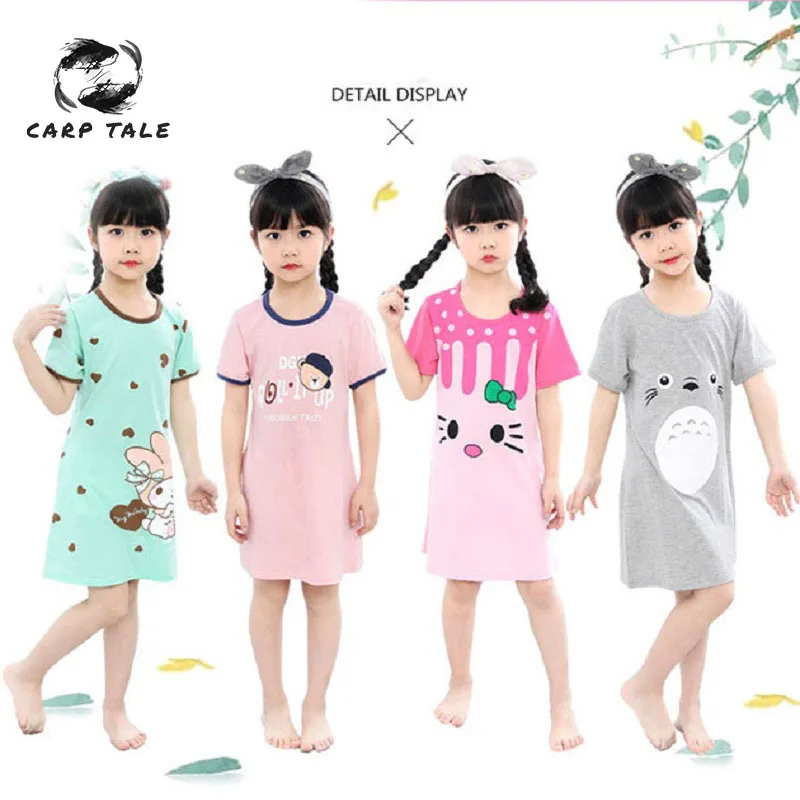 

Girl Summer Dress Baby Girl Clothes 2019 Soft Comfortable Child Dress Girl Clothing Cartoon Print Child Princess Costume