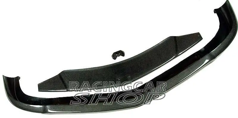 C Style 3PCS Real Carbon fiber FRONT SPOILER For MERCEDES BENZ W204 C63 AMG Sport Front Bumper 2008-2012