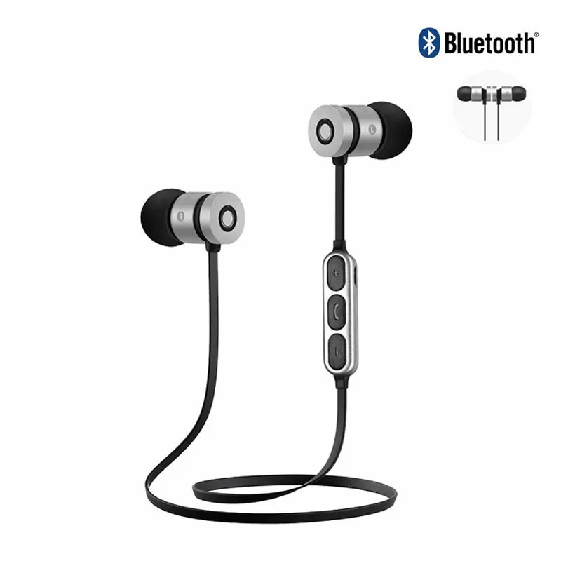 

Sports Bluetooth Earphone Wireless Bluetooth Headphones Metal Magnetic Headphones for Xiaomi iPhone 6s/7 Auriculares Bluetooth