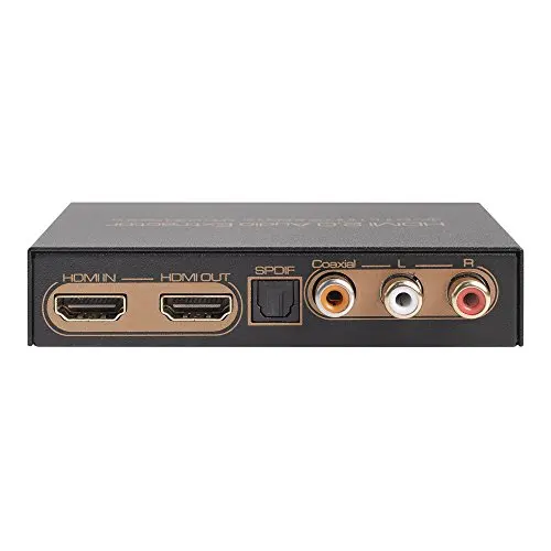 

HDR HDMI Audio Extractor 4K UHD HDMI 2.0 3D HDCP 2.2 ARC EDID HDMI converter to HDMI Toslink Coaxial Audio L/R Audio Out