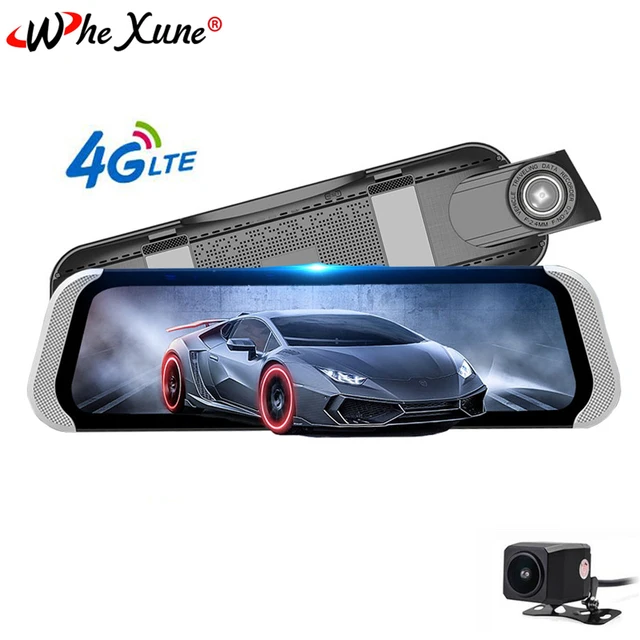 Special Price WHEXUNE 4G Full HD ADAS Car DVR Camera 10"Android Stream Media Rear View Mirror WiFi GPS Dash Cam Registrar Video Recorder DVRs