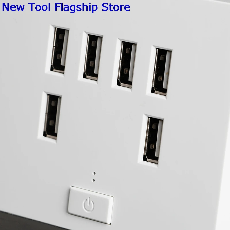 3.4A 6 портов USB настенное зарядное устройство розетка штепсельная розетка панель Переключатель