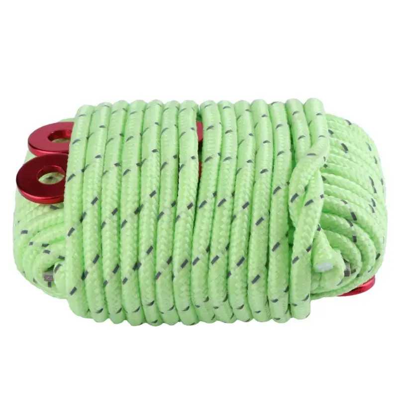 12m S Shape Quick Knot Tent Wind Rope 3 hole Anti slip Outdoor Camping