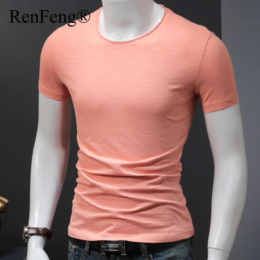 T-shirt Men Summer 2018 New Arrival Pure Cotton Male Casual Short Sleeve Mens Tshirt Solid Streetwear Hot Sale Tops High Quality (4)