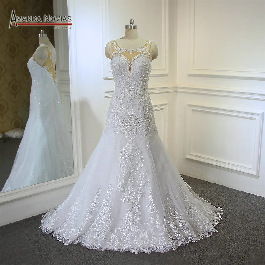 41281 7 De Réductionshinny Robe De Mariée Perlée Lourde A Ligne Photos Réelles Robe De Mariée 2019 In Robes De Mariée From Mariages Et événements