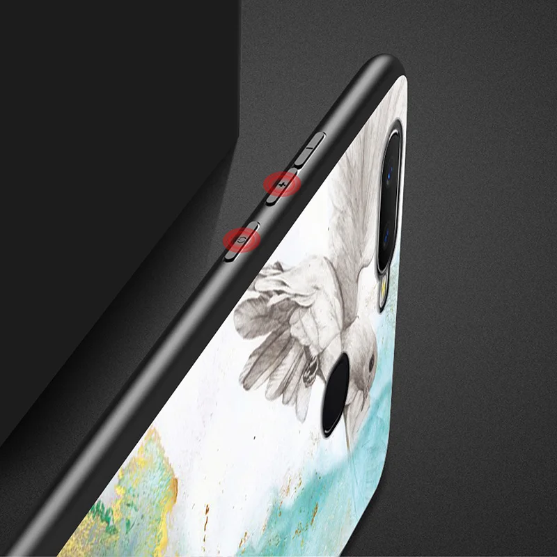 Leanonus мраморный чехол из закаленного стекла для Nokia 7 Plus глянцевая задняя защитная
