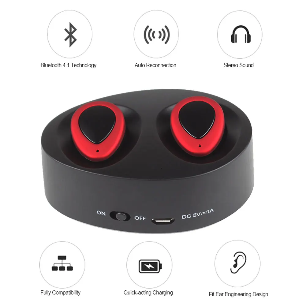 Купить Новые мини TWS-K2 стерео Близнецы Беспроводные Bluetooth 4 1 наушники гарнитура #258133  | Наушники и гарнитуры (32890236828)