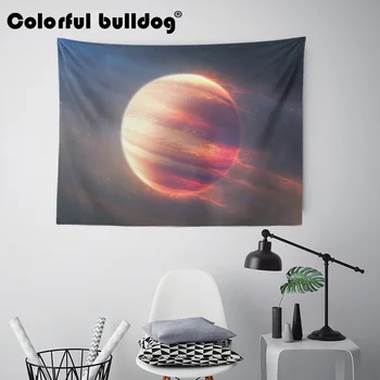 

Psychedelic Galaxy Star Tapestry Space Universe Wall Hanging Bohemian Beach Home Decoration Accessories Blanket Large Polyester