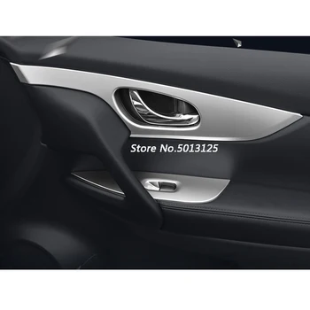 

Car Door Chrome Window Lift Switch Button Inside Door Handle Frame Trim Cover For Nissan X-Trail XTrail T32 2014 -2018 2019