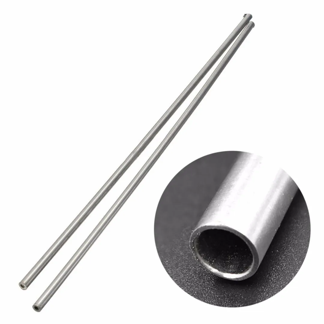 2pcs New 304 Stainless Steel Capillary Tube Tubing OD 5mm ID 3mm Length 500mm