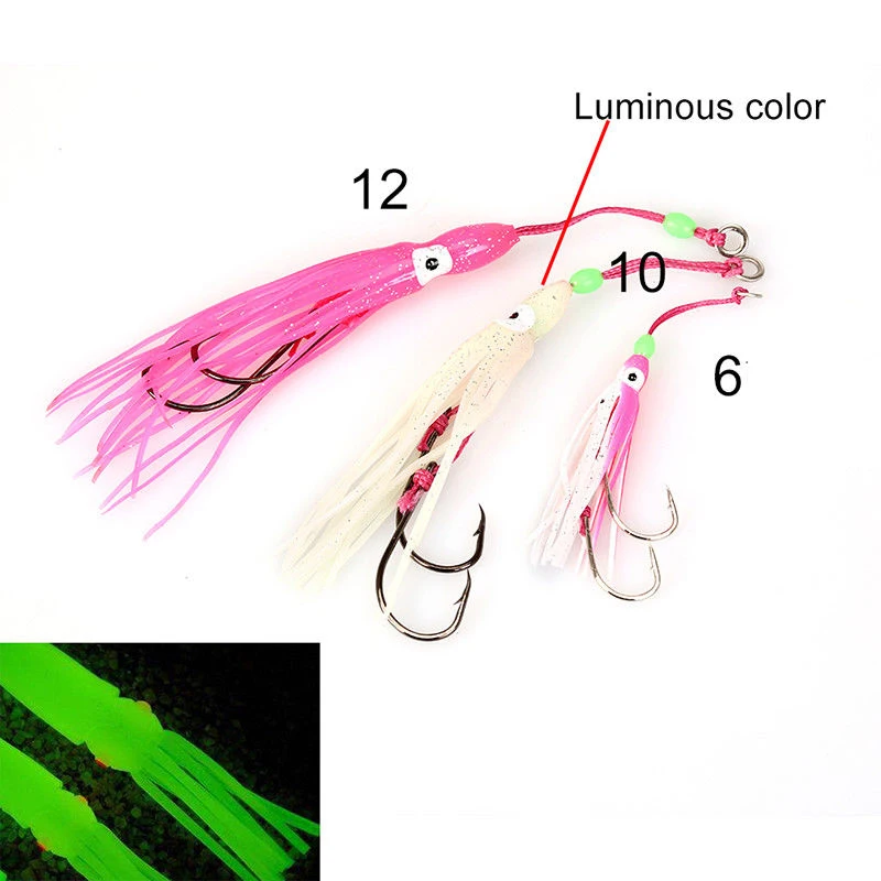

2pcs Fishing Lures Pesca Inchiku Assist Hook Fishing Accessories Octopus Jigs Squid Jig Hooks Suitable For Inchiku Jigs