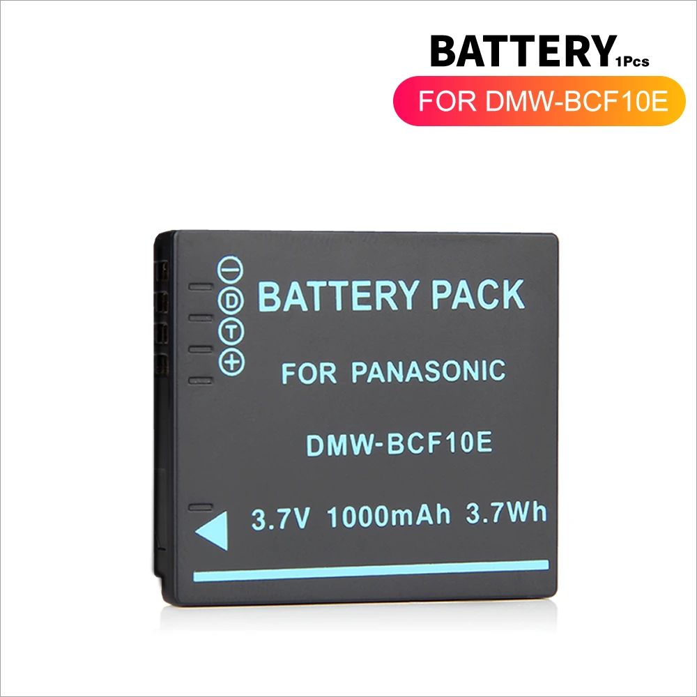 Батарея для цифрового фотоаппарата Panasonic Lumix Камера CGA-S/106C CGA-S/106D CGA-S/106B DE-A59B DE-A60B DMW-BCF10E ДМВ BCF10E DMW-BCF10 DMC-FS30