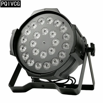 

24x12w rgbw led par lights rgbw 4in1 led flat par dmx512 disco light rofessional dj equipment