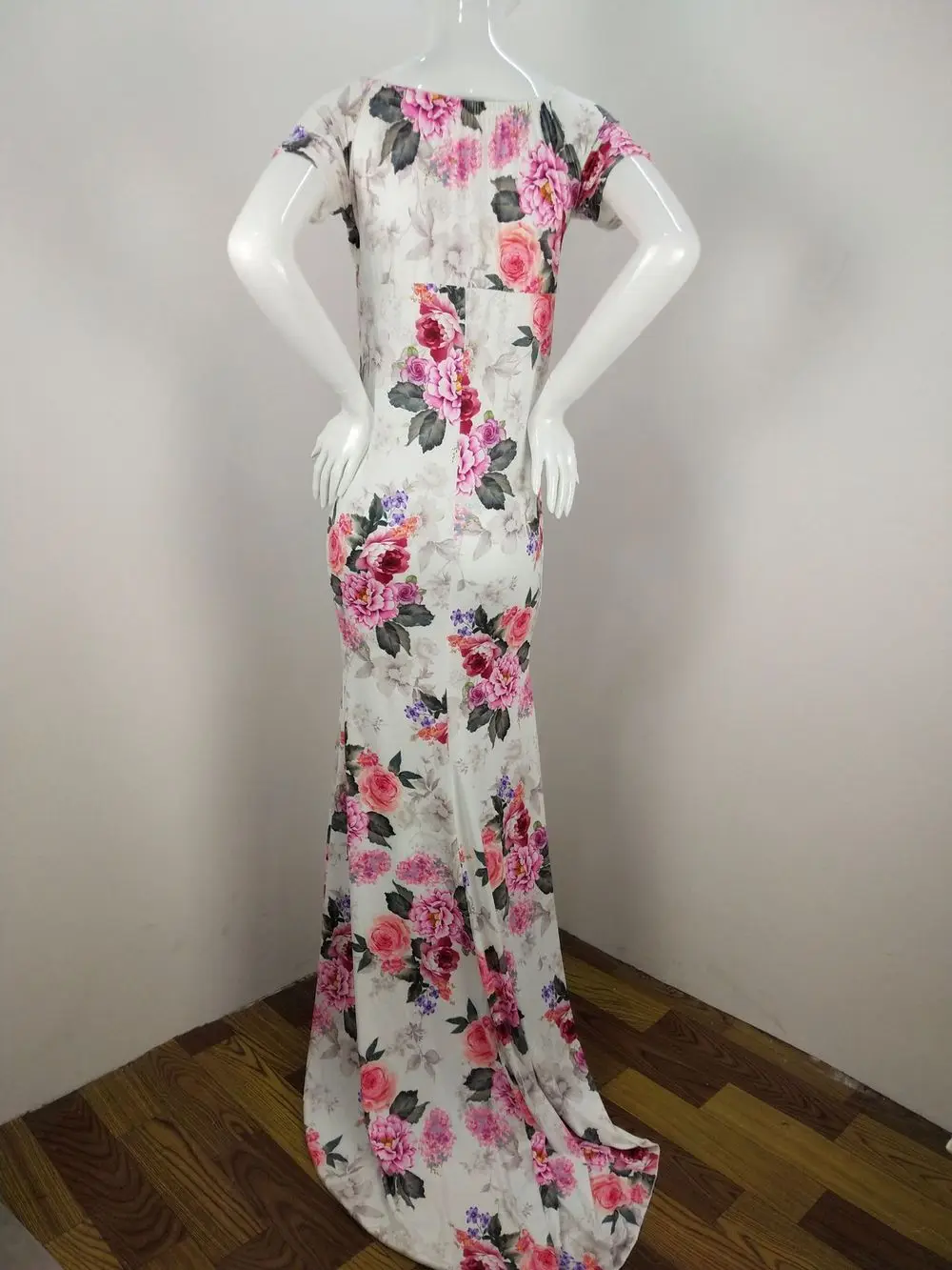 New Floral Maxi Maternity Gown For Photo Shoots Long Maternity Photography Props Pregnancy Dress Sexy Pregnant Dresses For Women (23)