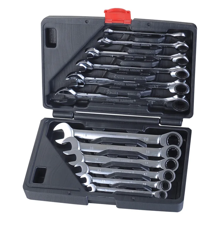 Free shipping high quality chrome vanadium steel 12 sets of dual-use ratchet wrench quick wrench hardware tools 72 teeth