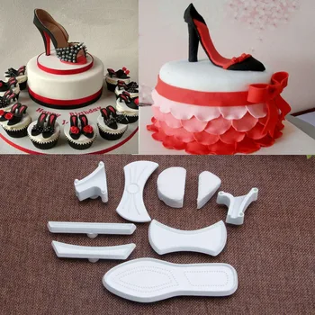 

9Pcs High-Heeled Shoes Fondant Cake Mold Cutter Sugarcraft Mold Decorating Tools-P101