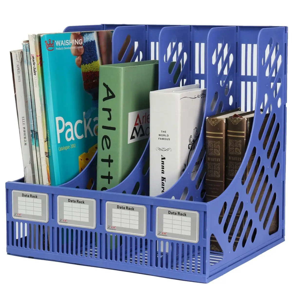 4 Section Divider File Rack Paper Magazine Holder Multifunction 4 Section Divider File Rack Paper Magazine Holder Multifunction Storage Hanger Home Office Desktop Book Box Plastic Bookshelf On Aliexpress Alibaba