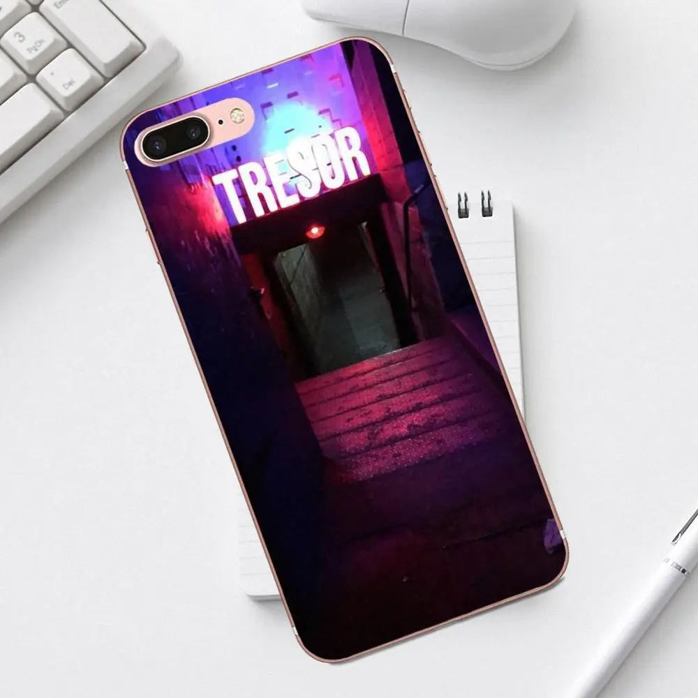 Qdowpz Love Techno Мягкий ТПУ узор розовый для Galaxy Alpha Core Prime Note 4 5 8 S3 S4 S5 S6 S7 S8 S9 mini edge