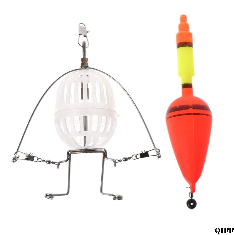 

Drop Ship Fishing Alarm Automatic Launcher Spring Up Bait Lure Cage Multi Functional Lazy Pitcher Trap Feeder Tackle APR28