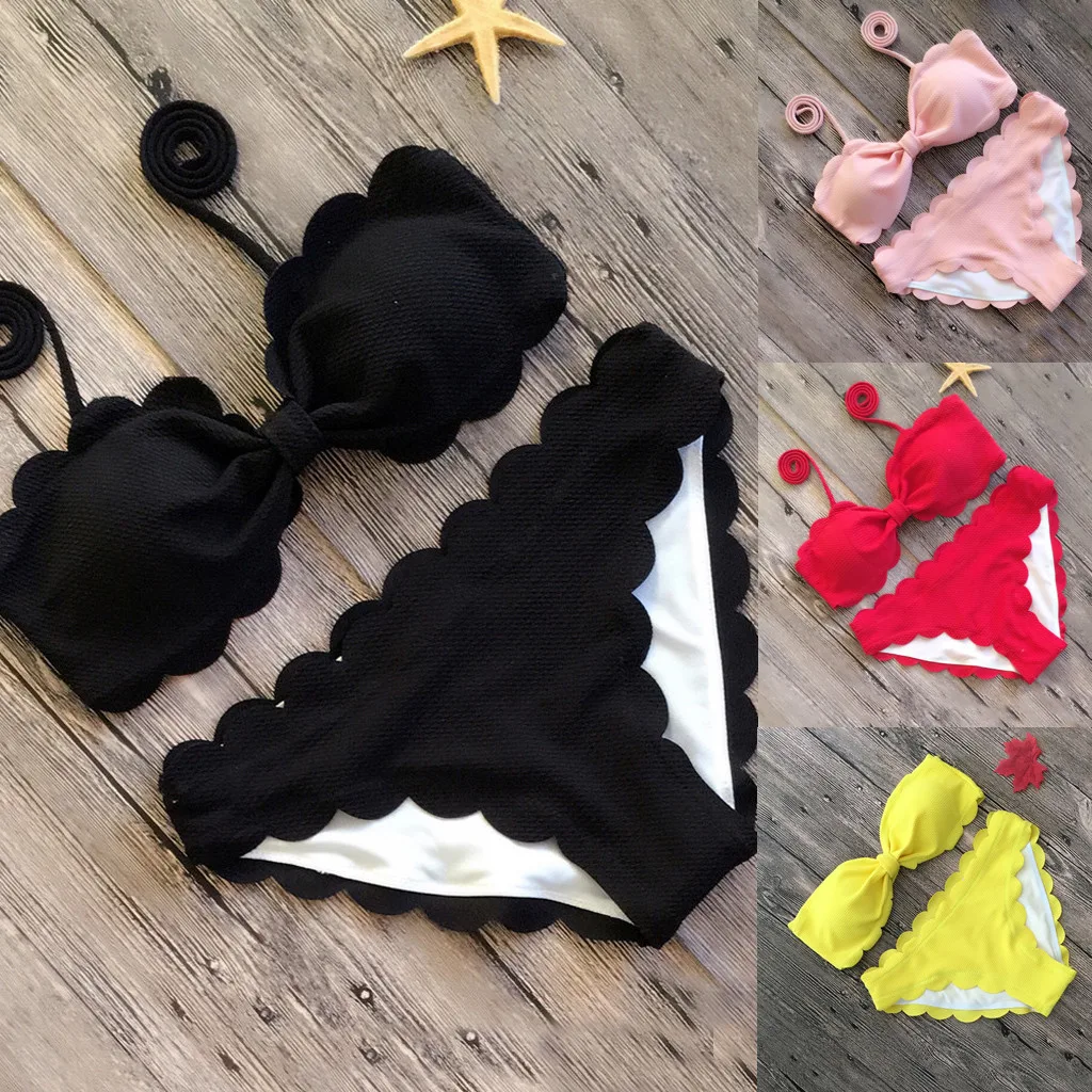 

Bikini 2019 Women Two Piece Push Up Tankini Sets Plus Size Beachwear Swimsuit Bikini Swimsuit summer beauty fashion hot sale new