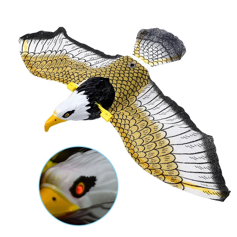Электрическая птица орел электрический Летающий орел вращение висящий Орел электрические украшения Детские игрушки реалистичный дисплей имитация