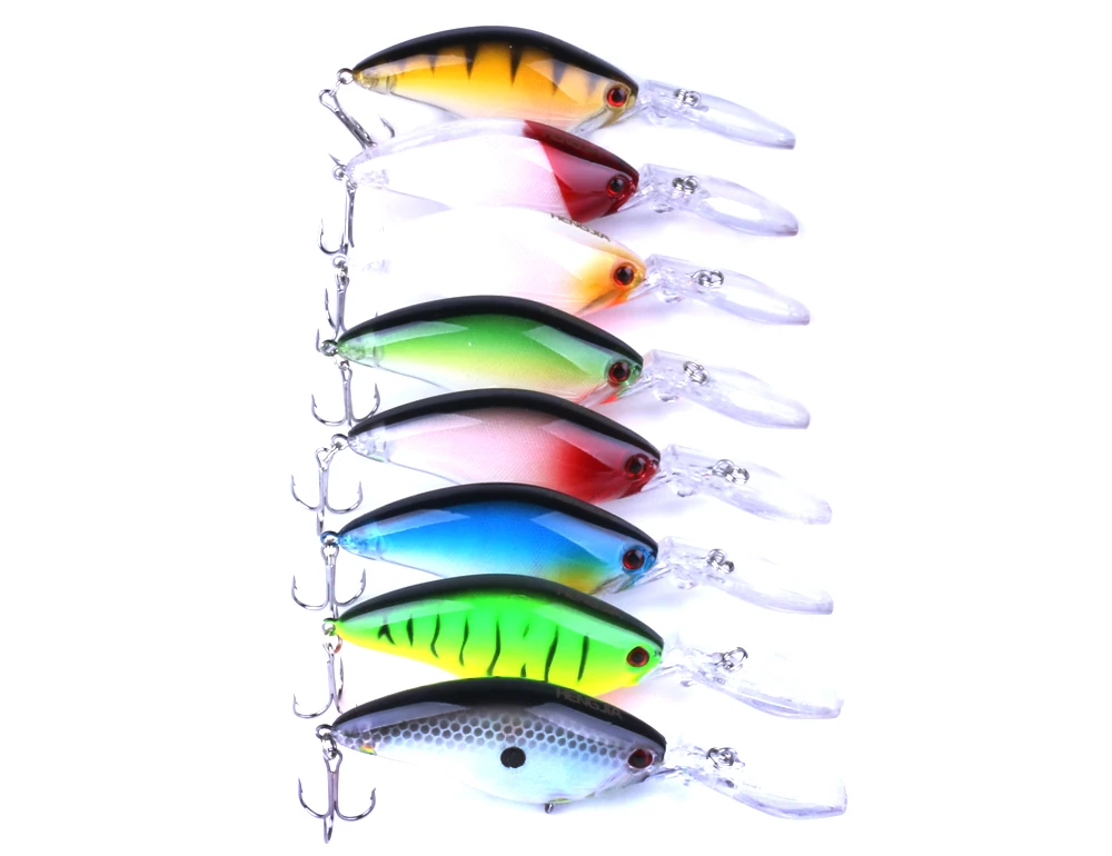 HENGJIA العائمة العميق الغوص Crankbait الصيد السحر 17.8 جرام/105 ملليمتر نابض بالحياة Wobblers مع 6 # السنانير مالك بيكي إيسكا الاصطناعي