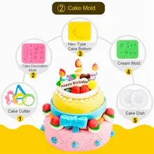 Best Non toxic Wheatmeal Play Dough Plasticine Set Kids Doughy Plasticine Tool Molds Children Educational Toy