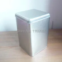 110*110*175 мм прекрасная квадратная Посеребренная латунная коробка/чайная коробка или шкатулка для ювелирных изделий без печати