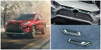 Передняя решетка для гриля из АБС пластика 2 шт. Toyota RAV4 2019 2020|Хромирование| |