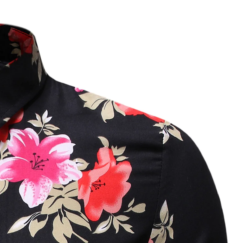 floral masculina verão camisas de manga curta topos