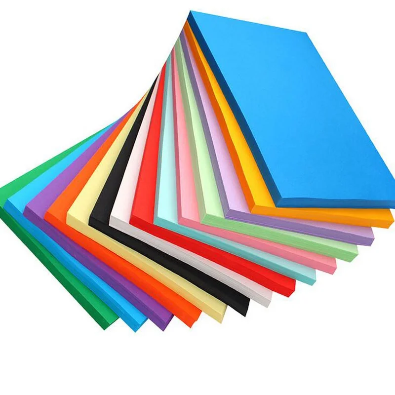 100pcs 29.7*42cm A3 Colorful Black White Kraft Paper 120g Blank