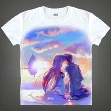 Sword Art Online T shirts kawaii Japanese Anime tshirt Manga Shirt Cute Cartoon Kirito Kazuto Cosplay