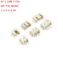 20 шт. XH2.54 SMD SMT прямоугольный разъем 2,54 мм Шаг штыревой разъем 2 P/3 P/4 P/5 P/6 P/8 P/светодиодный разъем для печатной платы